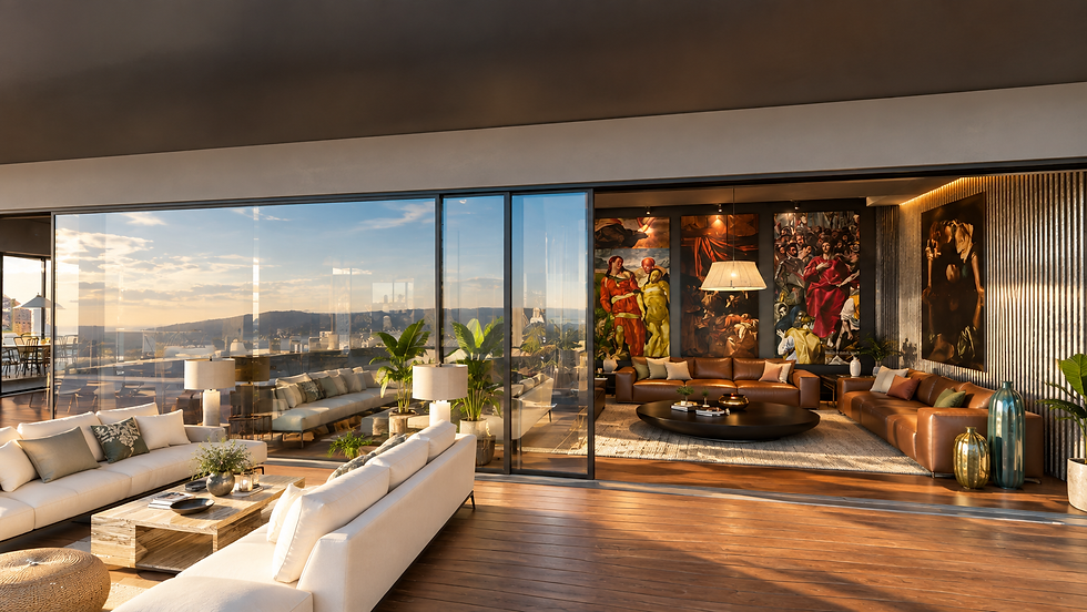 Salon interior y exterior