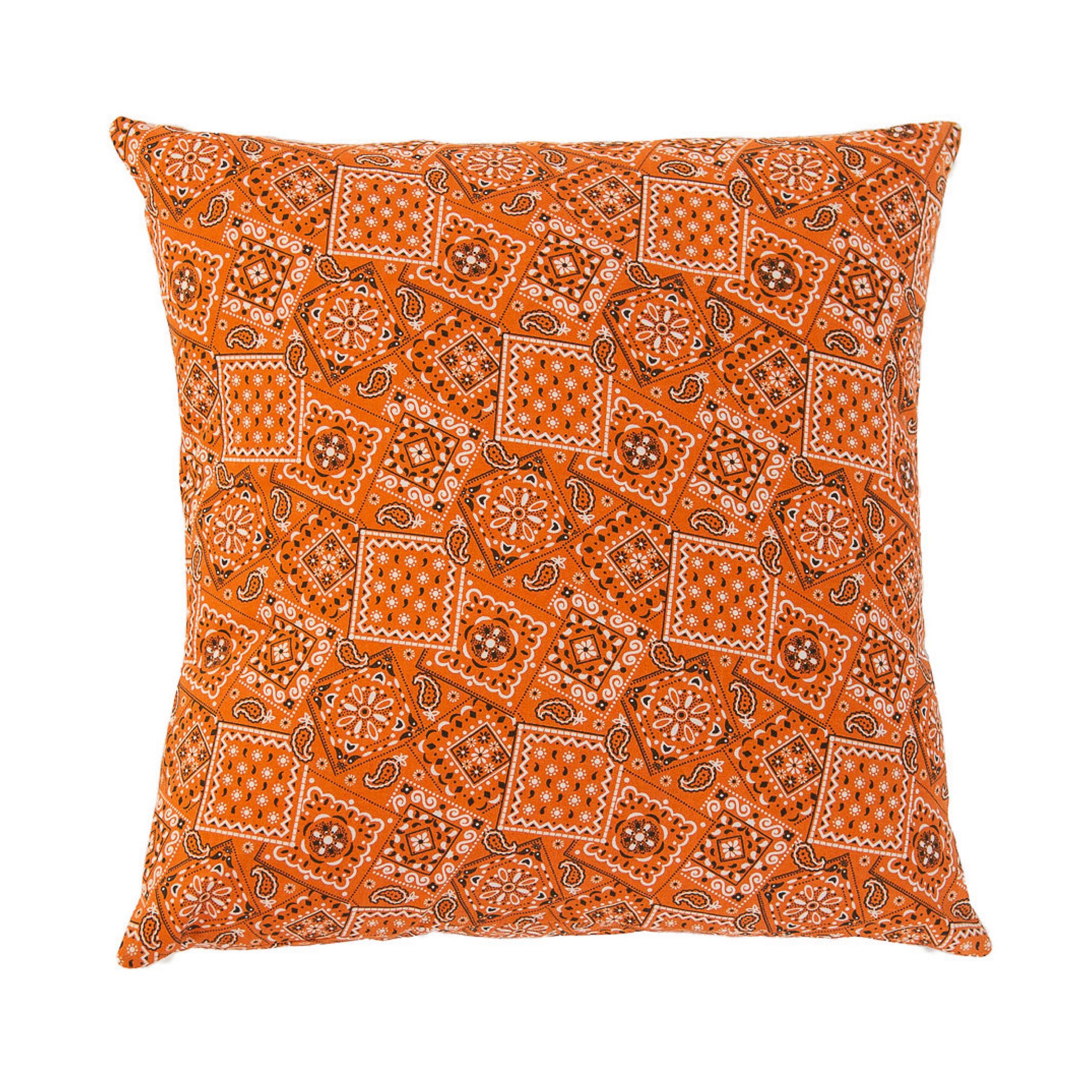Orange Bandana Pillow
