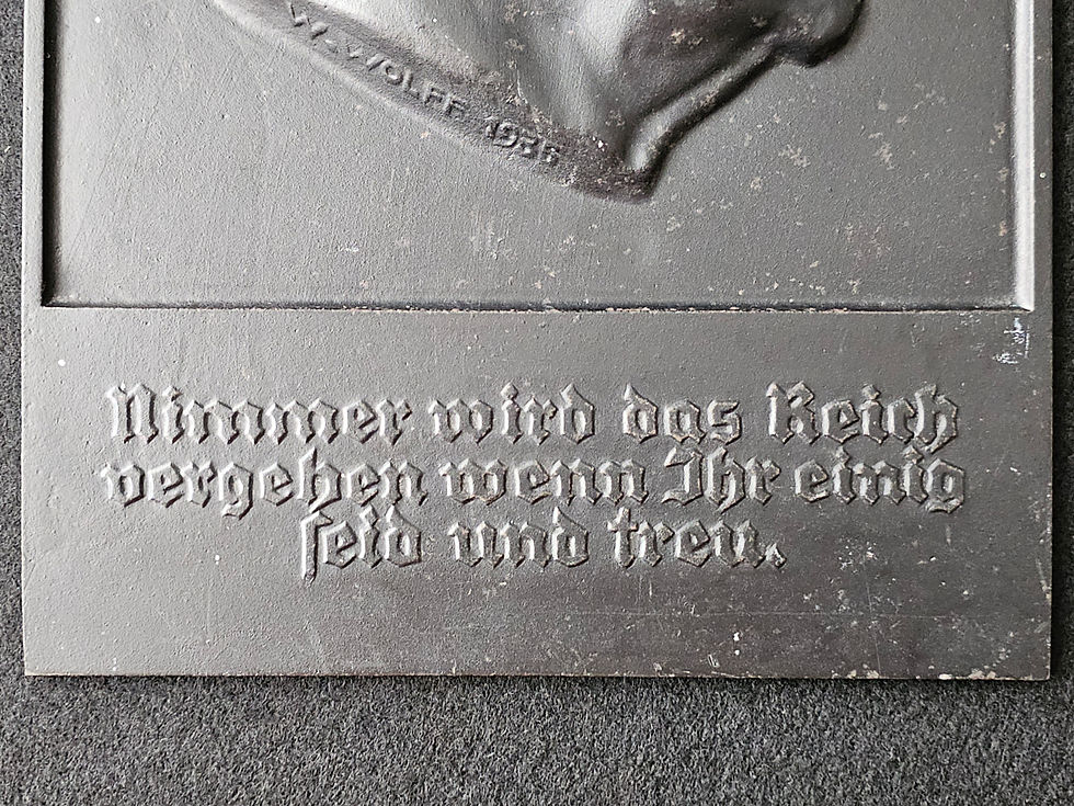 Thumbnail: Walther Wolff, Ehrenplakette Hindenburg.
