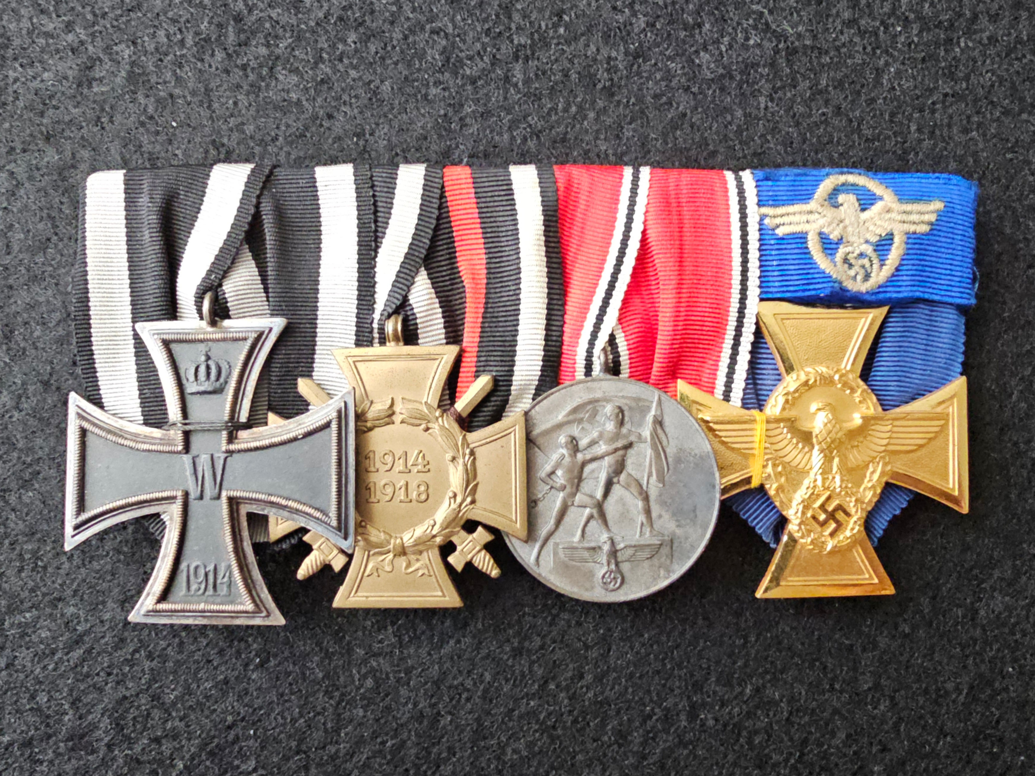 4 place medal bar Police