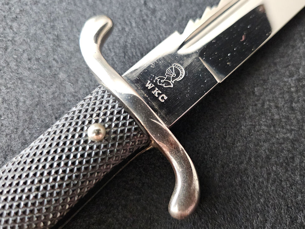 Thumbnail: RARE Long German Fire Brigade ‘Feuerwehr’ Saw Tooth Dress Bayonet by WKC.