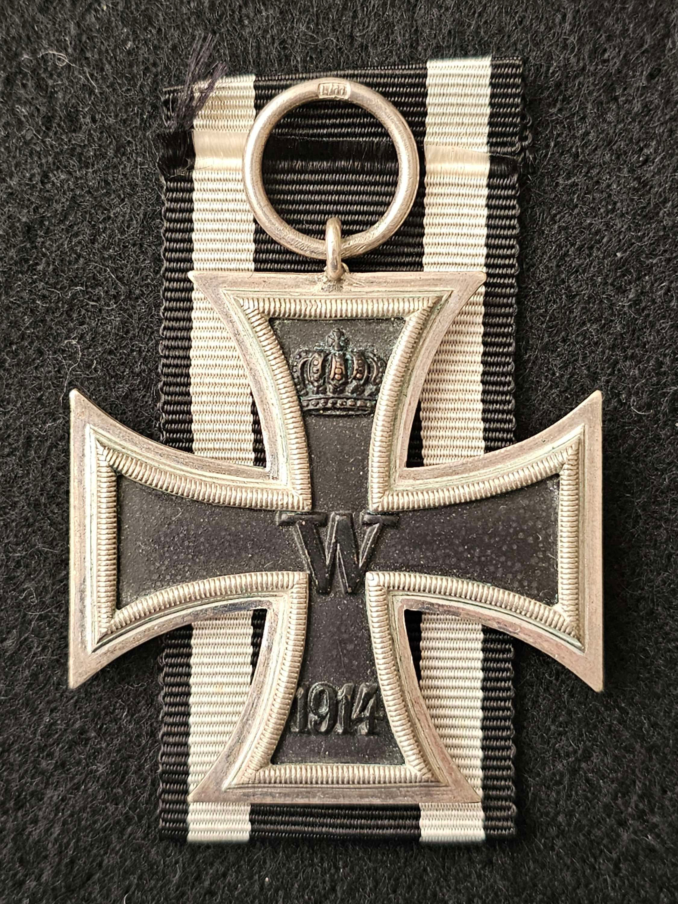 Iron cross 2nd class 1914 by Wilhelm Deumer "L11" VERY RARE!