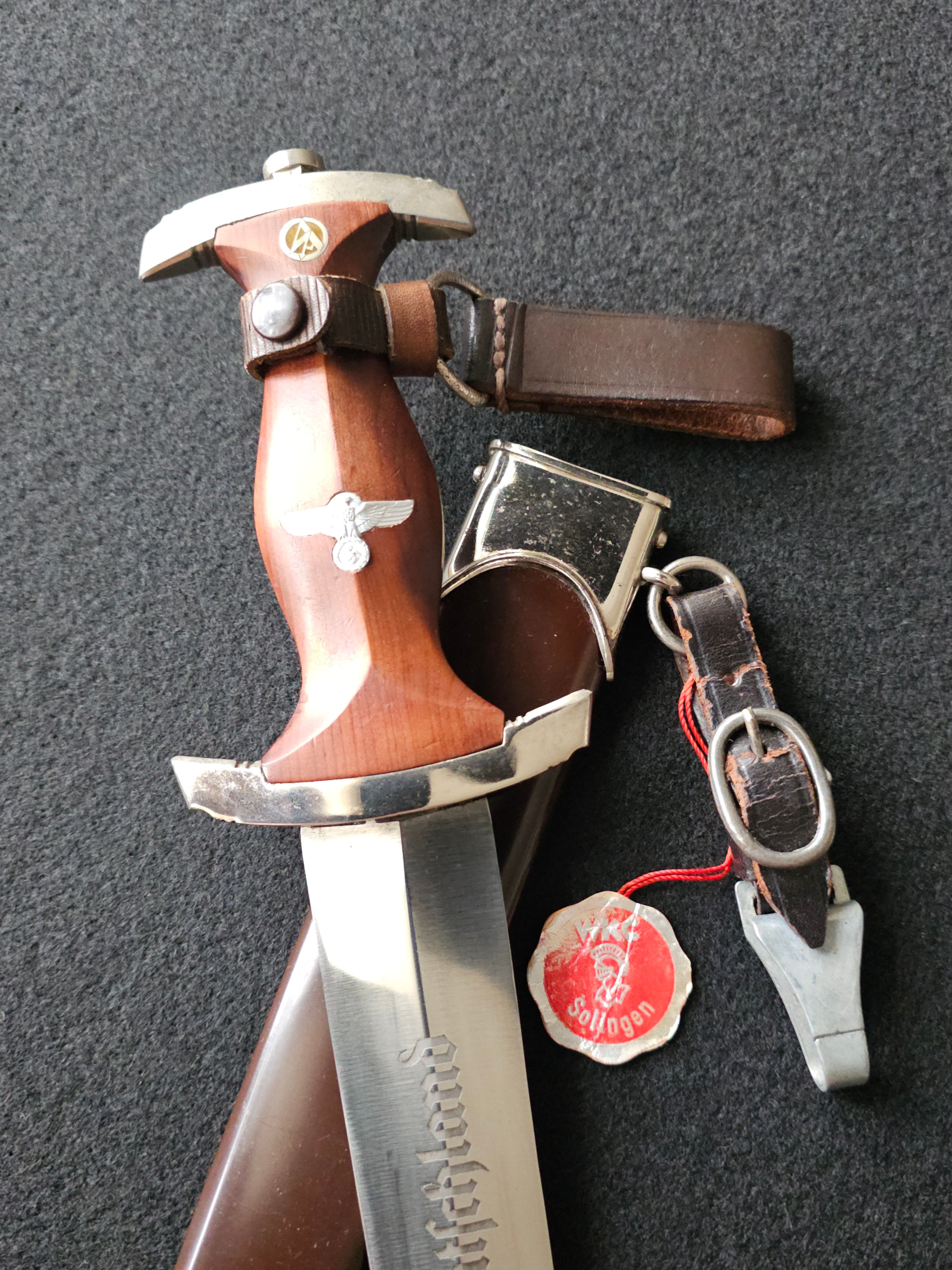 Late War SA Dagger by WKC RZM M7/42 – New Old Stock with Original Factory Tag.