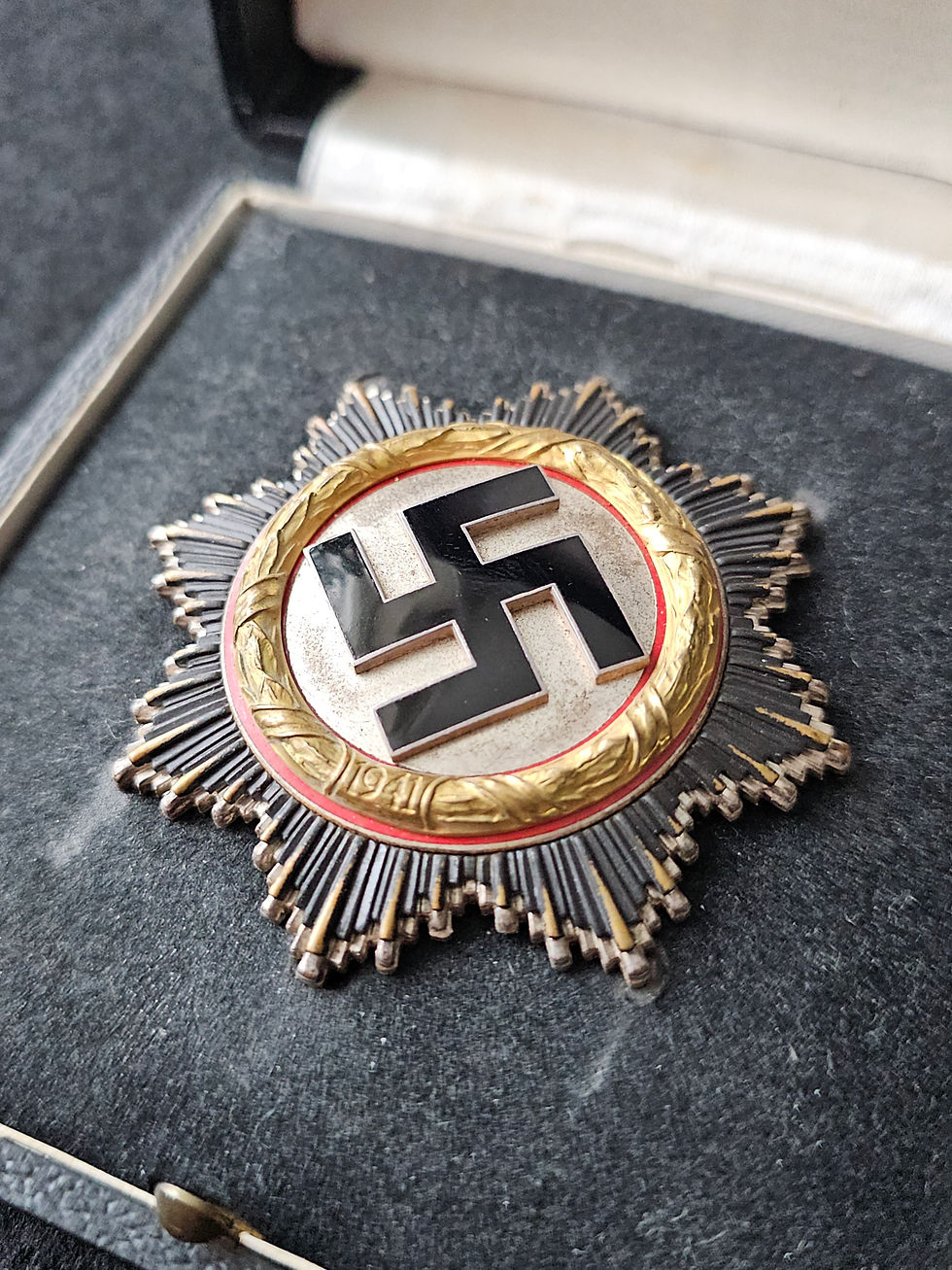Thumbnail: German cross in gold by C.F. Zimmermann "20" in box.
