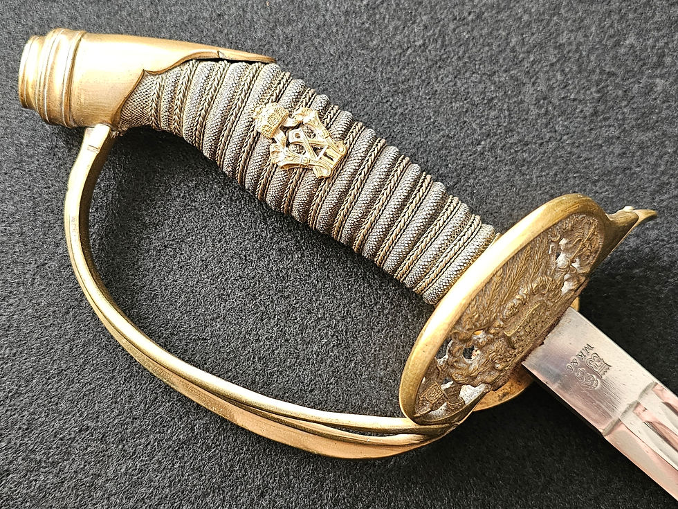 Thumbnail: Set of three colonial sabers.