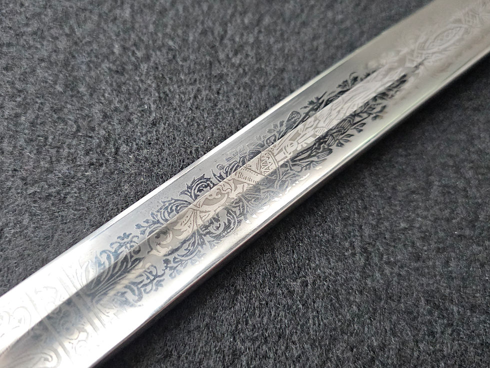 Thumbnail: Prussian Cavalry Officer’s Saber with Etched Blade by WKC.