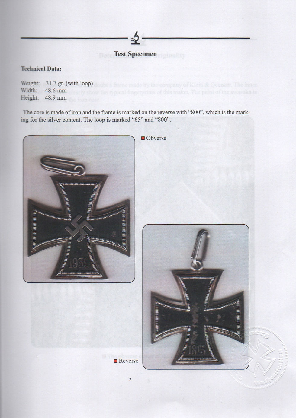 Thumbnail: Knights Cross of the iron cross by Klein & Quenzer "65"