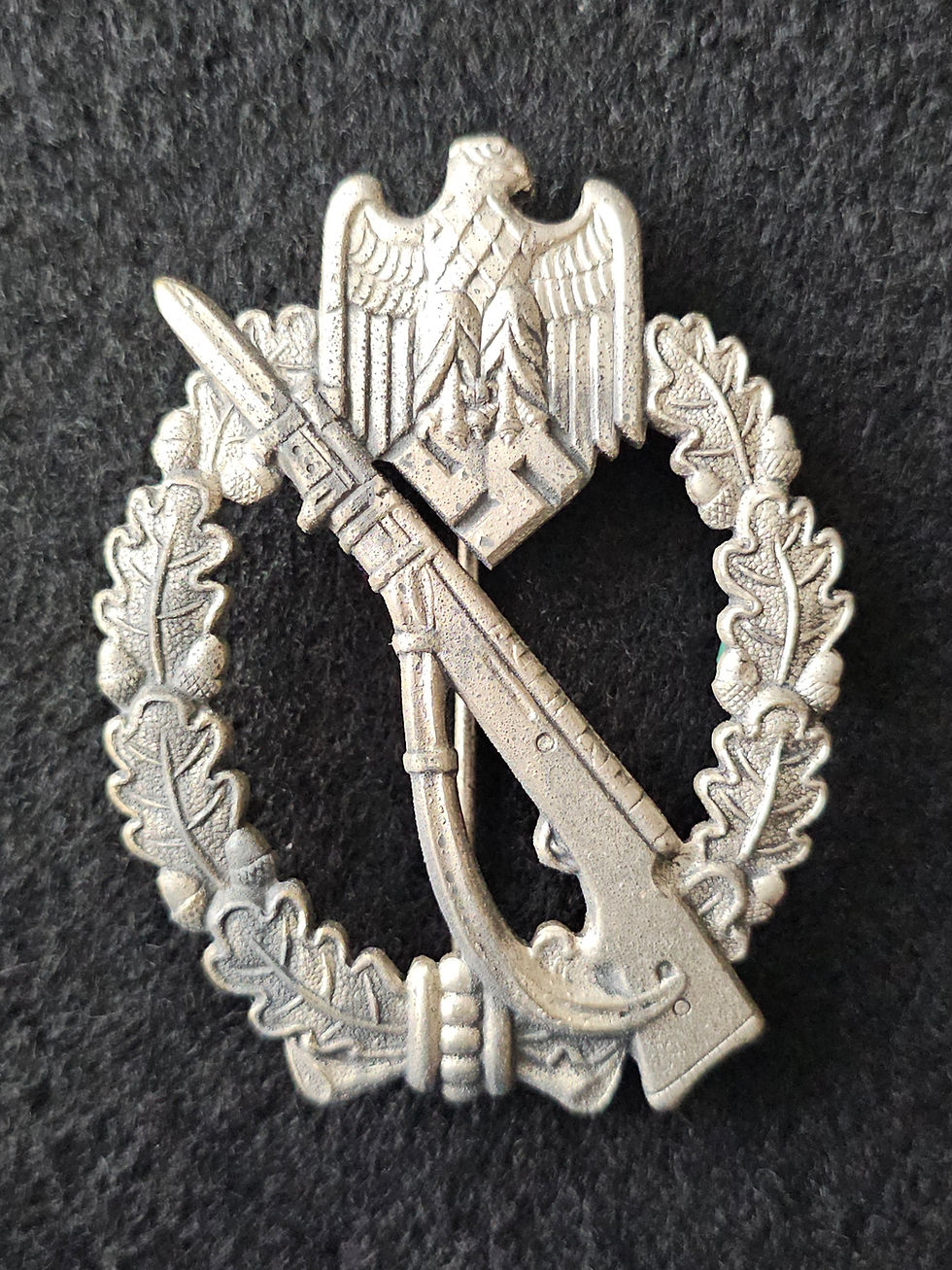 Infantry assault badge in silver F. Zimmermann "FZZS"