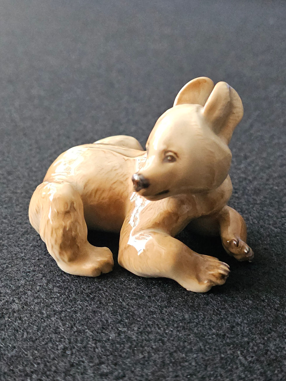 An SS Allach Sitting Bear Figurine By Theodor Kärner.