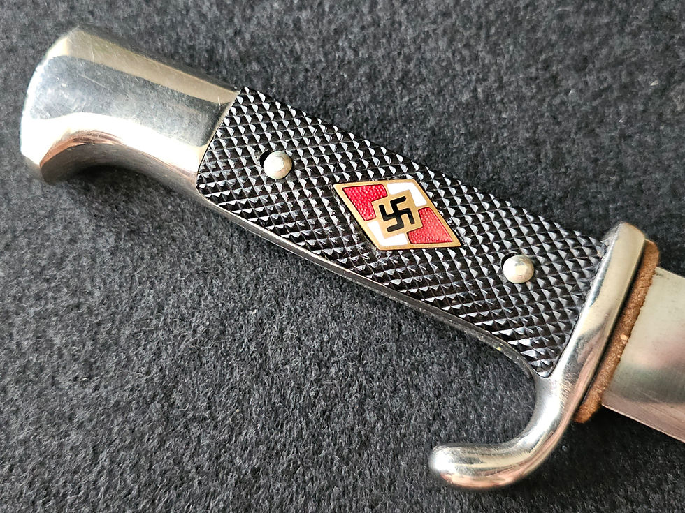 Thumbnail: Early Hitlerjugend knife with motto by Gottlieb. RARE!!!