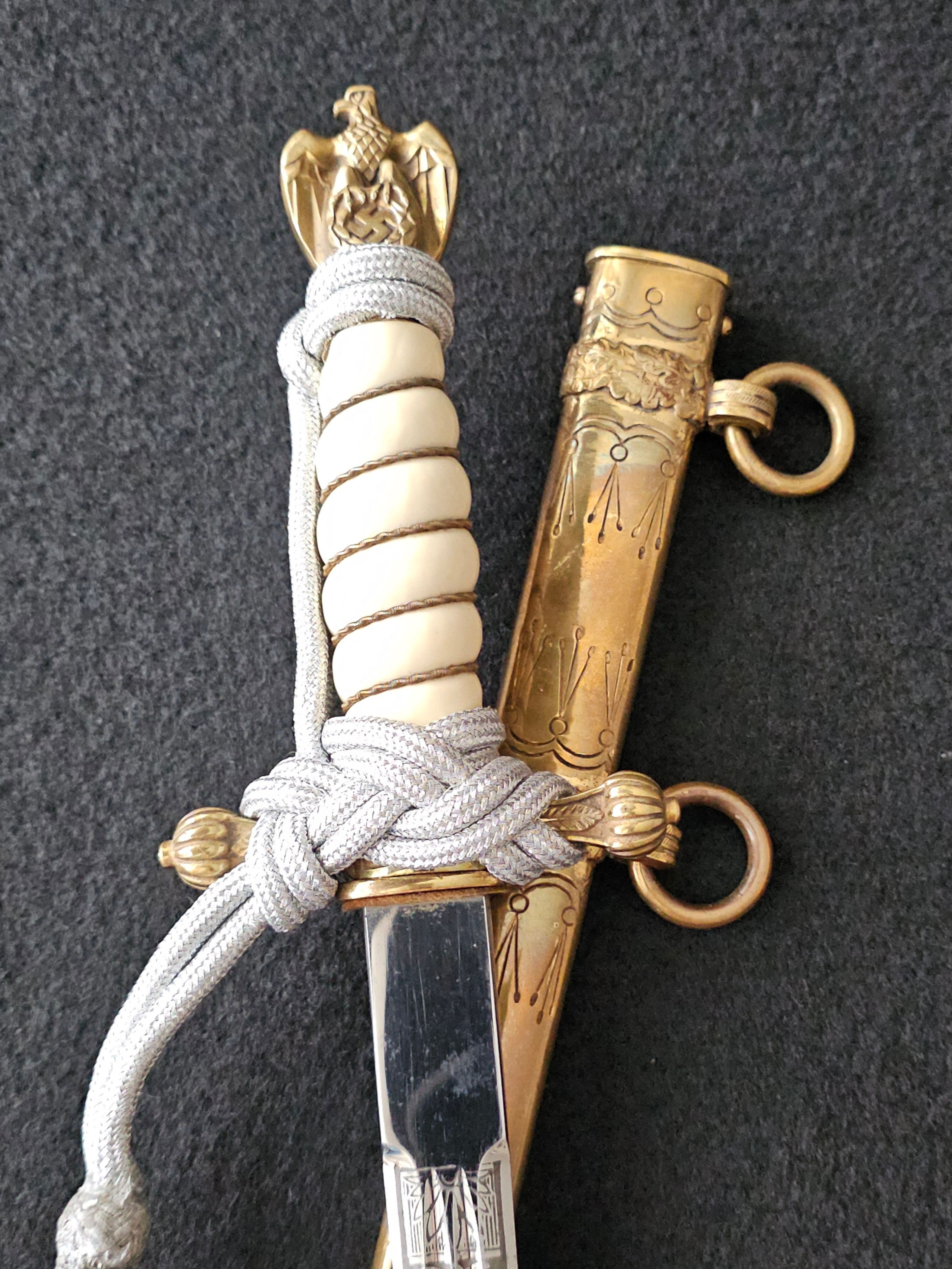 Germany, Kriegsmarine. A Naval Officer’s Dagger by Carl Eickhorn.