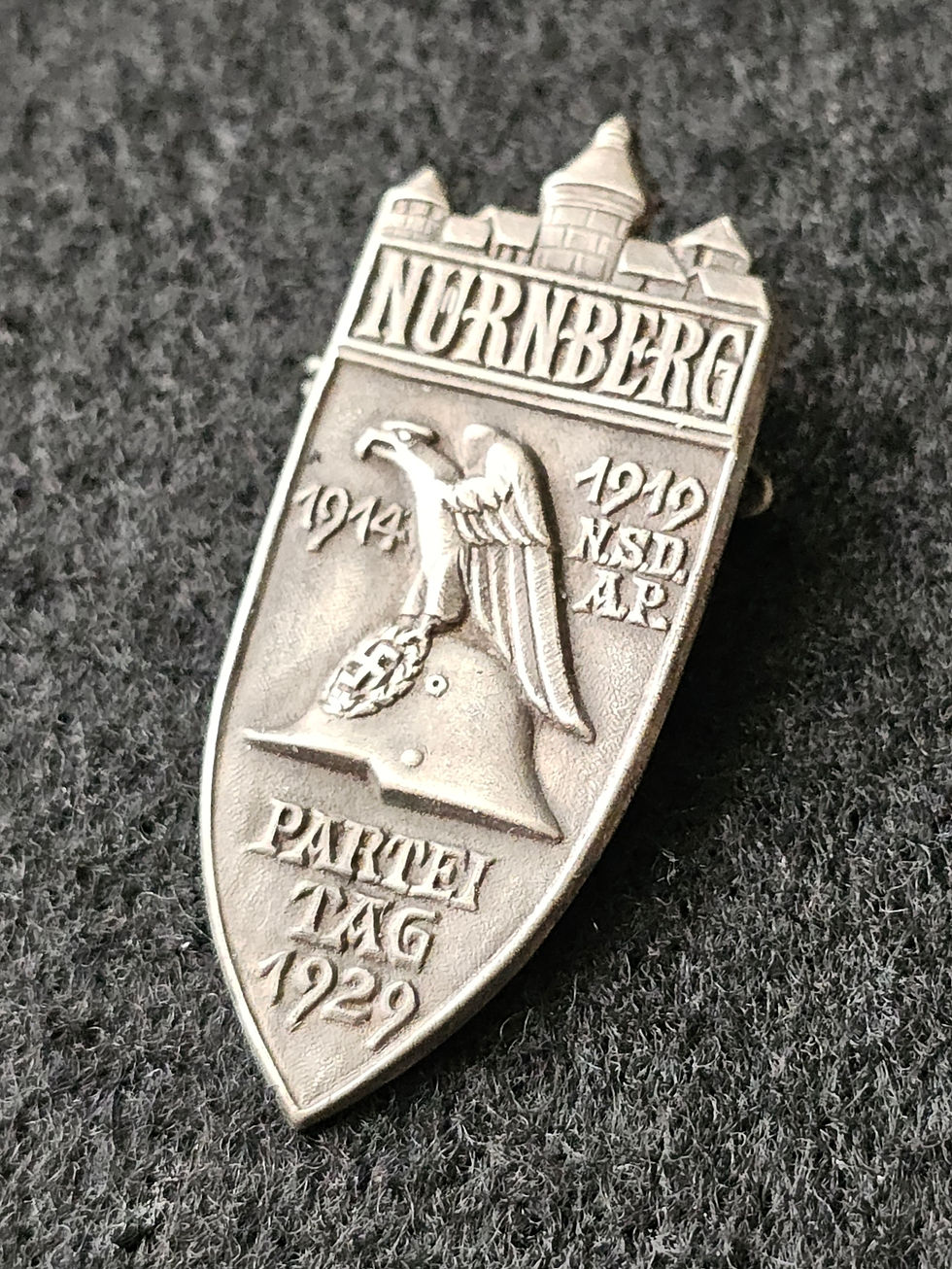 Thumbnail: NSDAP Reichsparteitag 1929 Nurnberg commemorative badge by Höffstätter.