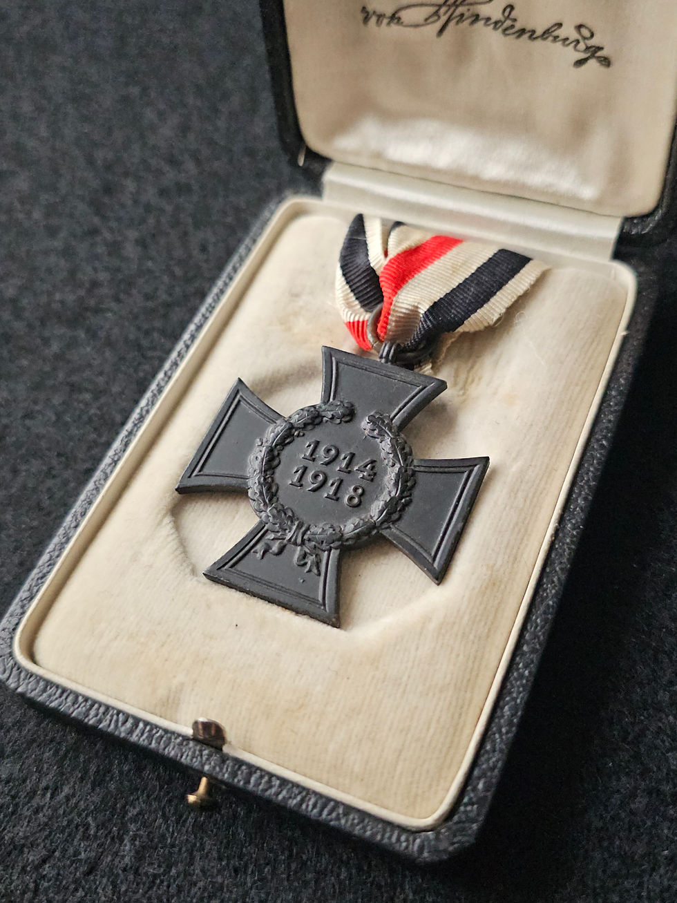 Thumbnail: Hindenburg Cross for Widows / Next of Kin of the Fallen with Original Case.