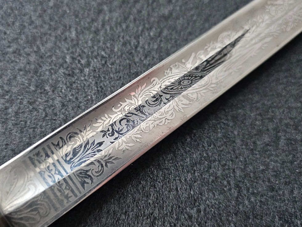 Thumbnail: Prussian Cavalry Officer’s Saber with Etched Blade by WKC.