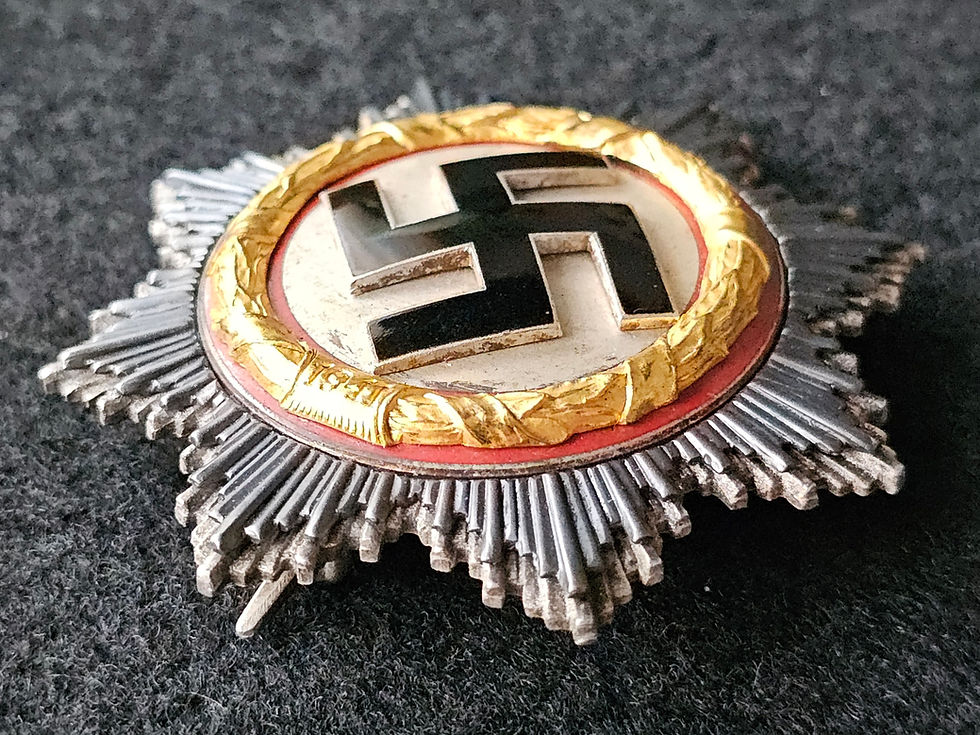 Thumbnail: German cross in gold by C.E. Juncker.