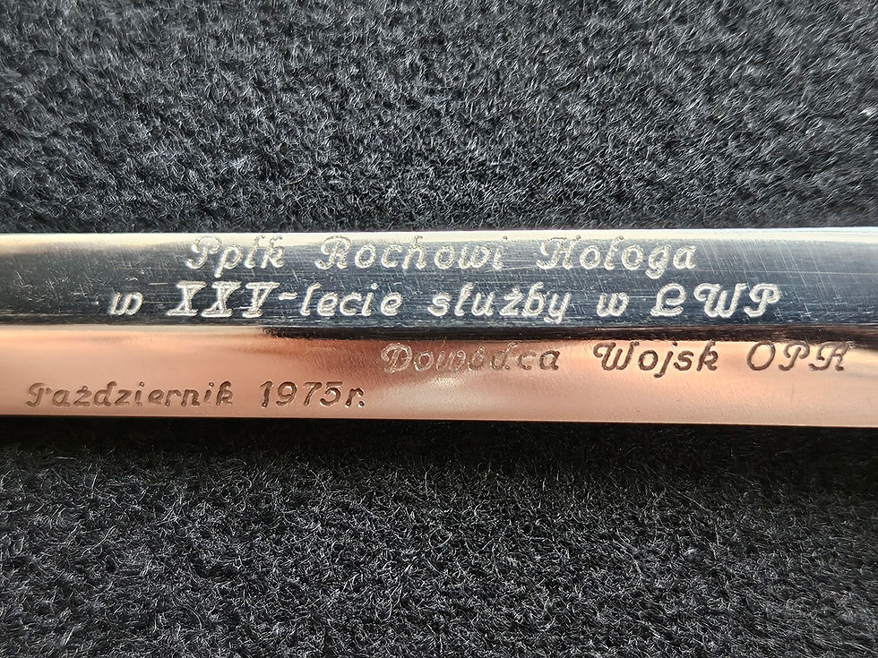 Thumbnail: Polish Officer's Dagger, Model 1952  with Presentation Engraving.