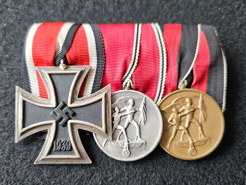 3 Place Medal Bar – L/11 Marked 1.10.1939 Medal. Very Rare!