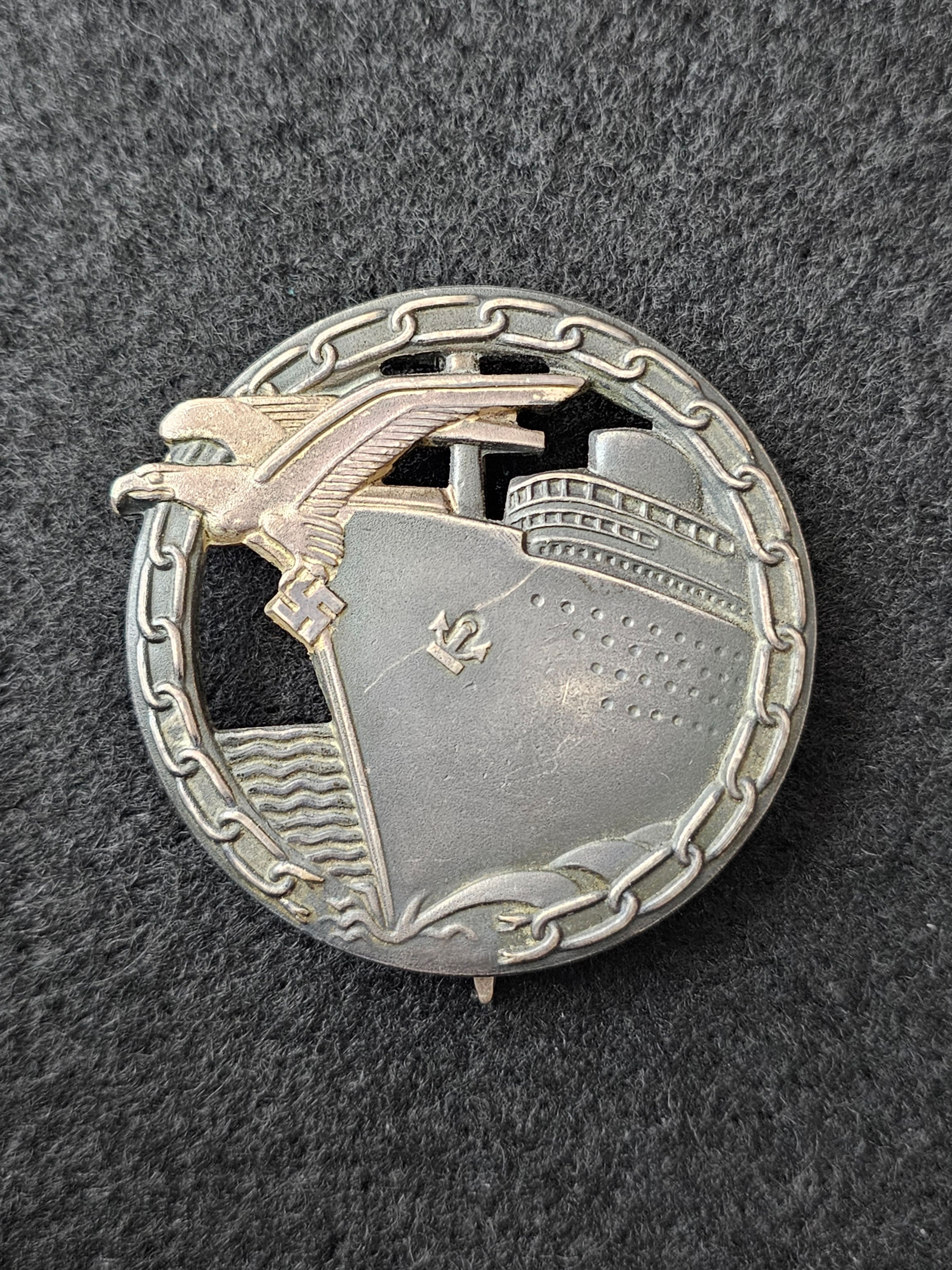 Kriegsmarine Blockade runner badge by Schwerin.
