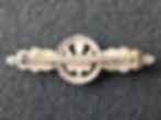 Thumbnail: Luftwaffe bomber clasp in silver by G.H. Osang