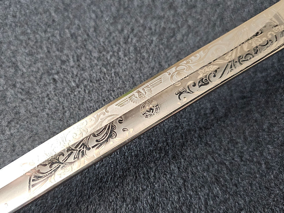 Thumbnail: Rare Wehrmacht Officer’s Saber Featuring Detailed Etching, by WMW.