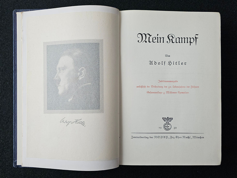 Thumbnail: Mein Kampf jubilee edition for the 50th birthday of Adolf Hitler 1939.