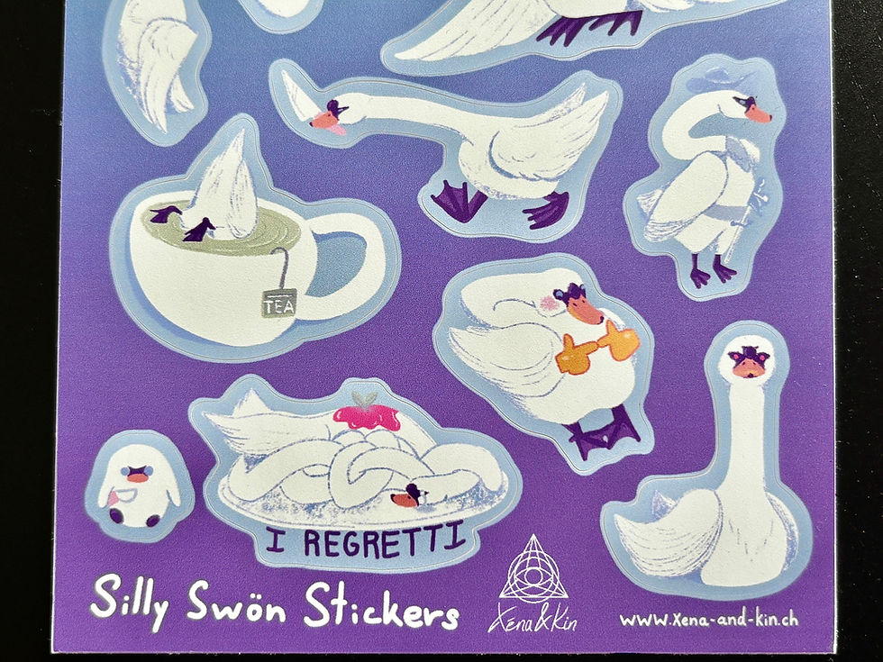 Thumbnail: Silly Swoen Sticker Sheet