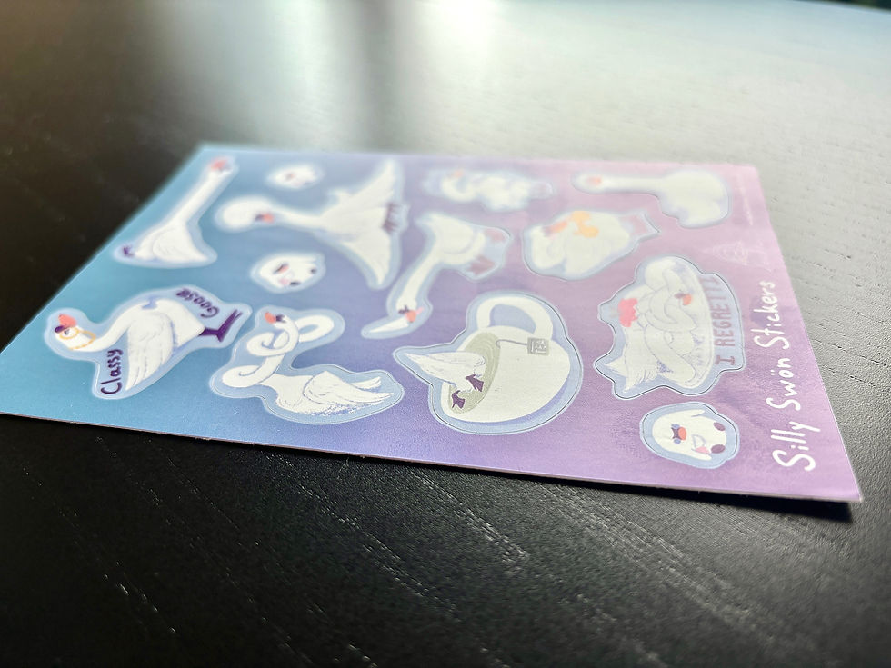 Thumbnail: Silly Swoen Sticker Sheet