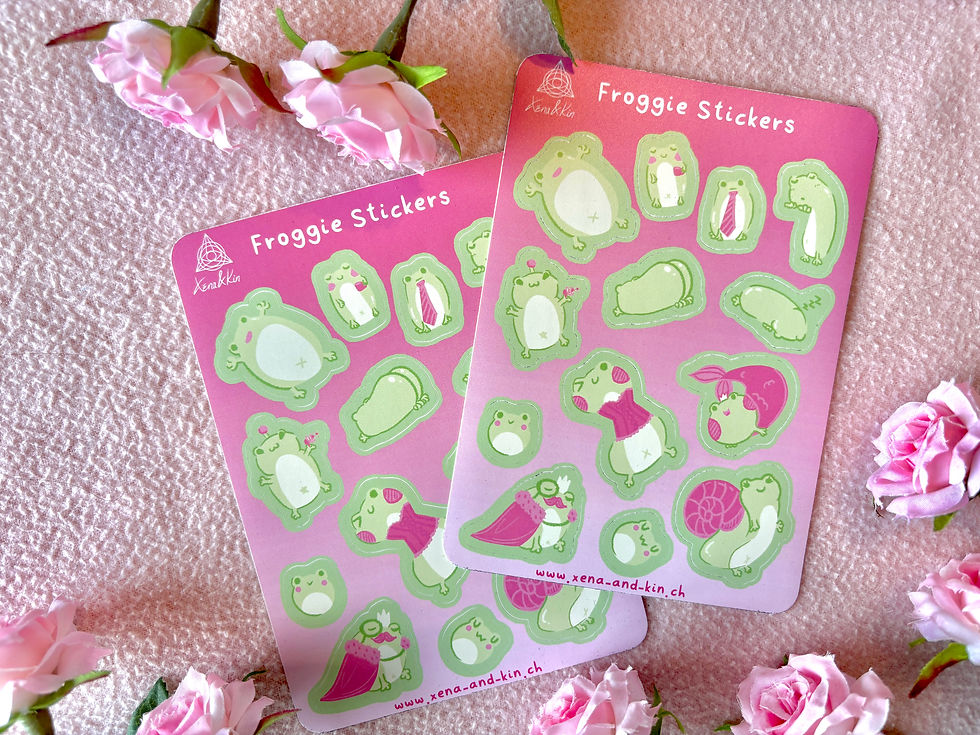 Thumbnail: Froggie Sticker Sheet