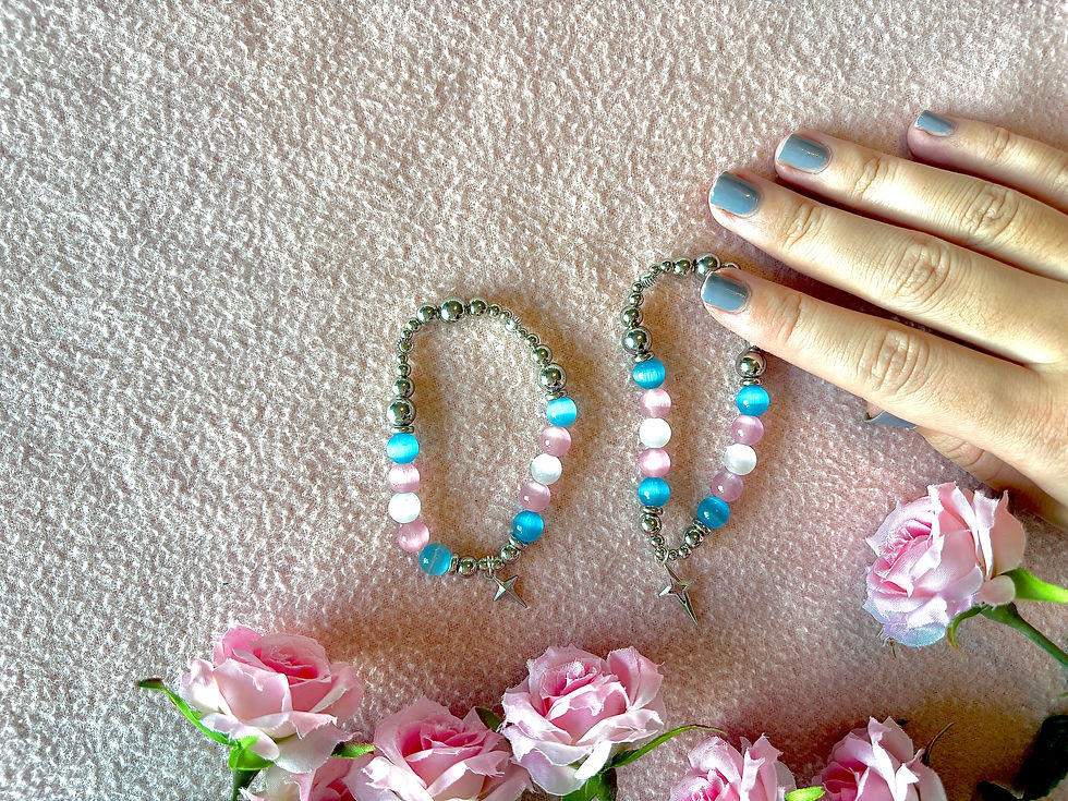 Thumbnail: Trans Pride Bracelets