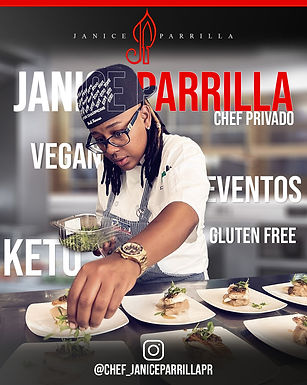 Flyer de chef mujer