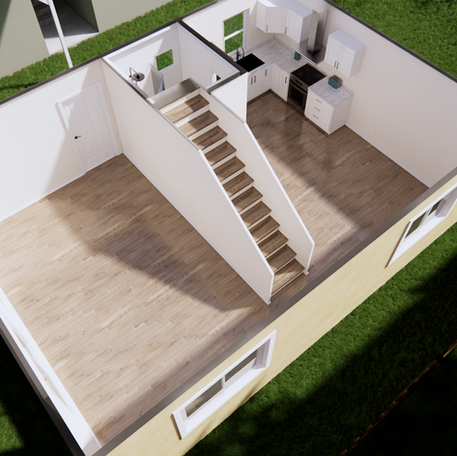 1,120 sq ft, 2-Story Detached ADU