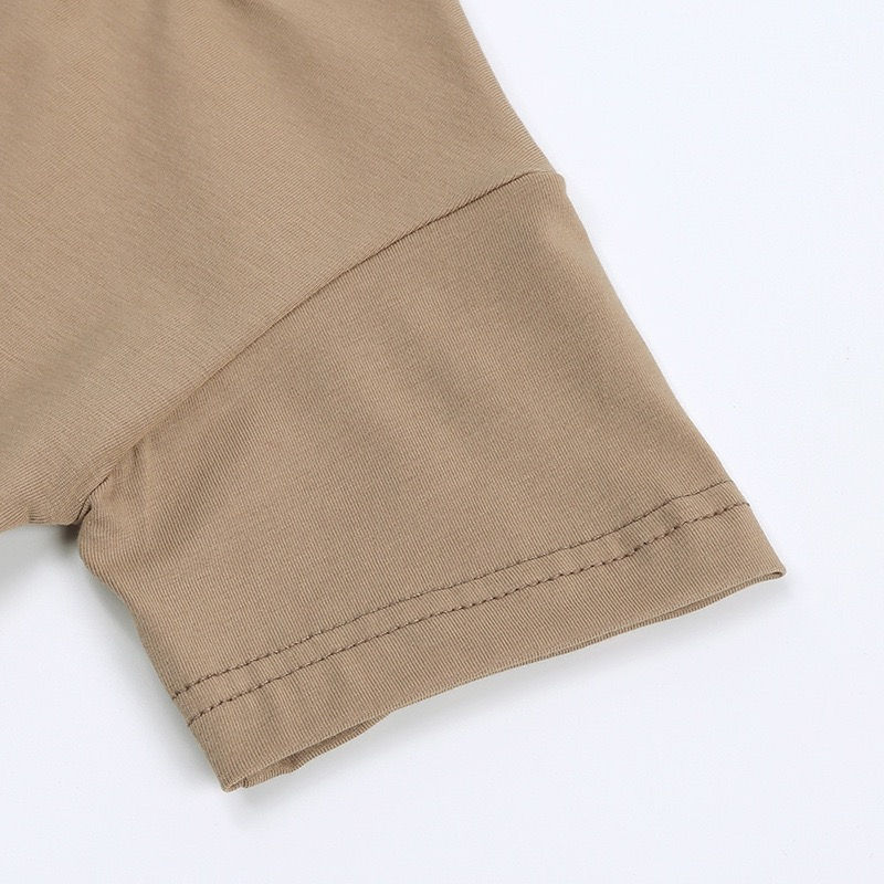 Thumbnail: Pre-order Baby & Toddler Soft Shorts & T-Shirt Set in Taupe
