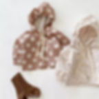 Thumbnail: Girls Neutral Lightweight Windbreaker in Beige Spots & Taupe 