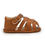 Thumbnail: Neutral Rubber Sole Baby Summer Shoe Sandals in Tan 