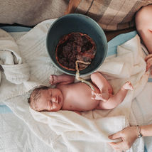 baby with placenta