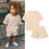 Thumbnail: Baby & Toddler Soft Shorts & T-Shirt Set in Cream