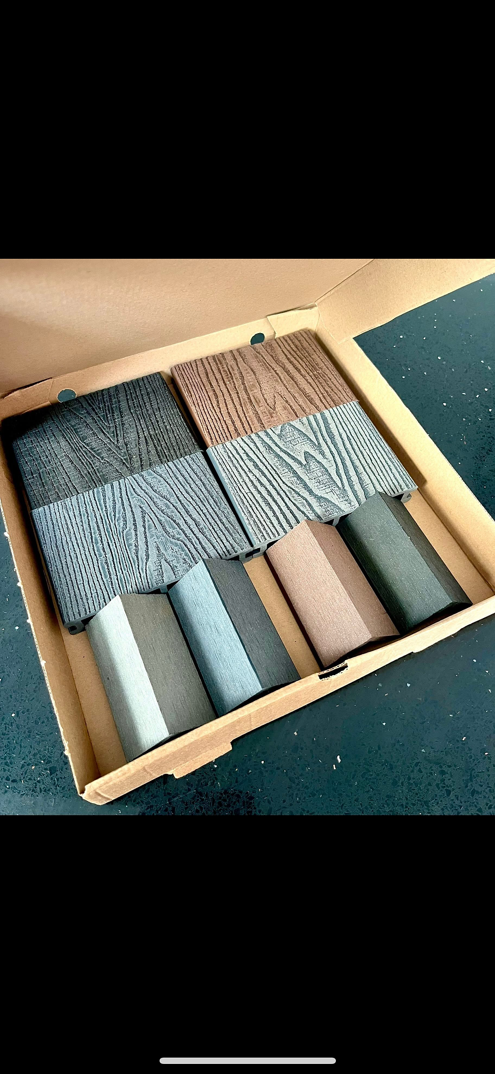 CBG Decking Sample Box – Composite Decking & Edging Trim Samples