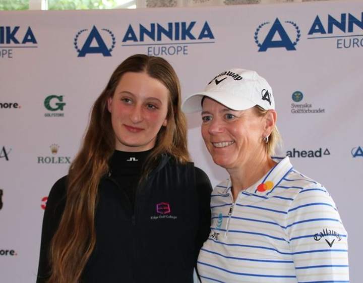 Annika Sörenstam and Hannah Õunap in Annika Invitational Europe 2024