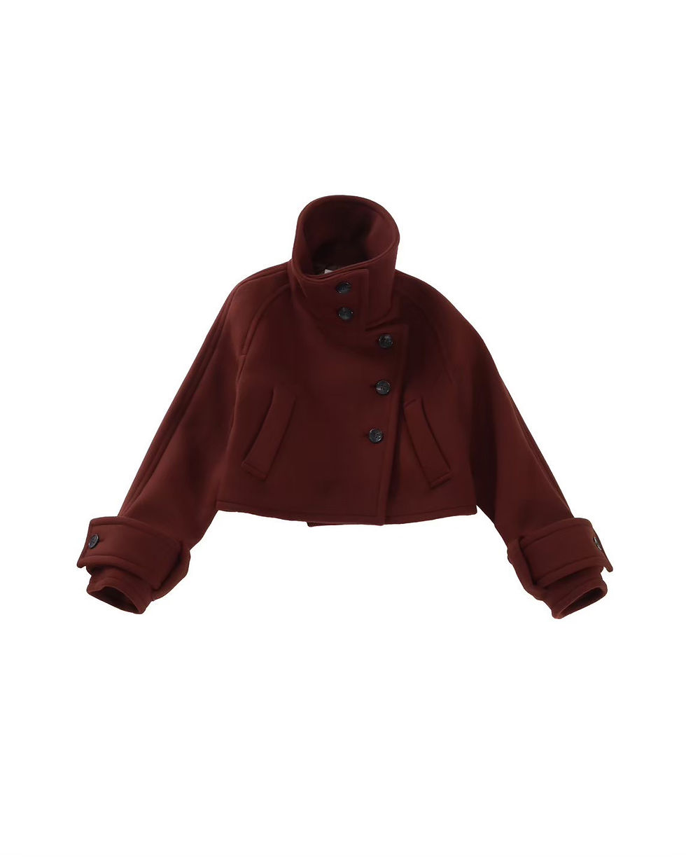 サムネイル： nap Built-up Collar Short coat