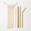 Thumbnail: Reusable Golden Straw Set