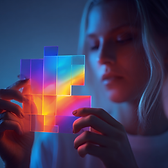 louisajane82_Researcher_analysing_a_multi-layer_holographic_p_5b497076-0dbf-4a93-9285-4abd