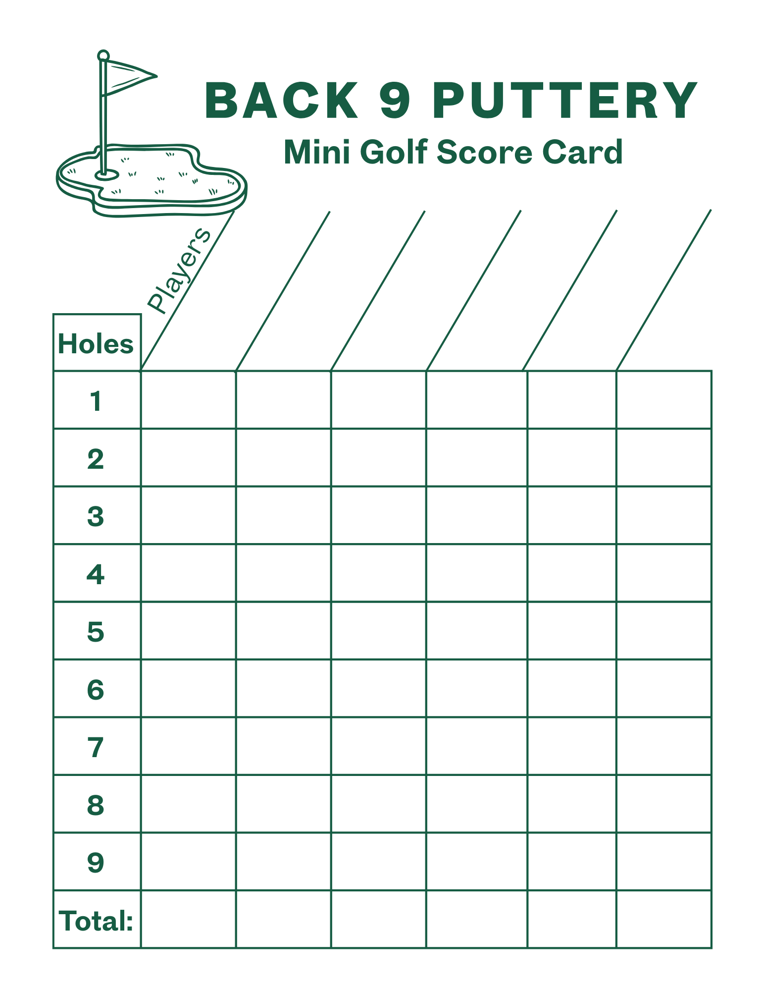 Golf Scorecards - (pack of 50)
