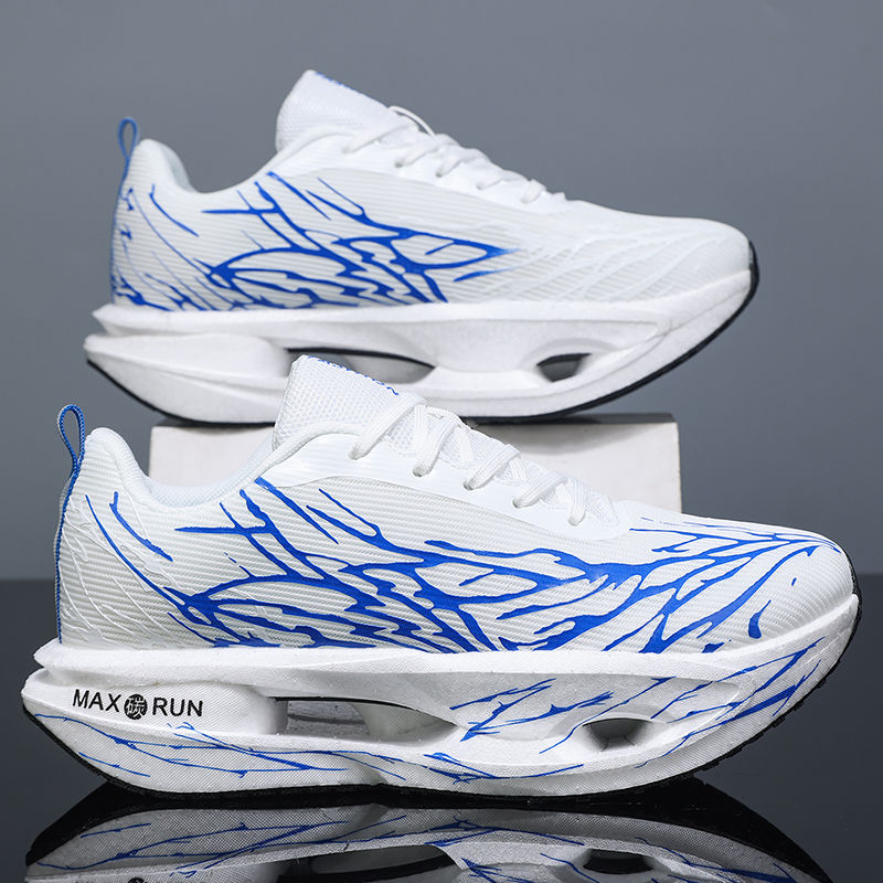 Thumbnail: Thunder Core Hollow Running Sneakers with breathable mesh upper, hollow cushioned sole, and lightweight running design