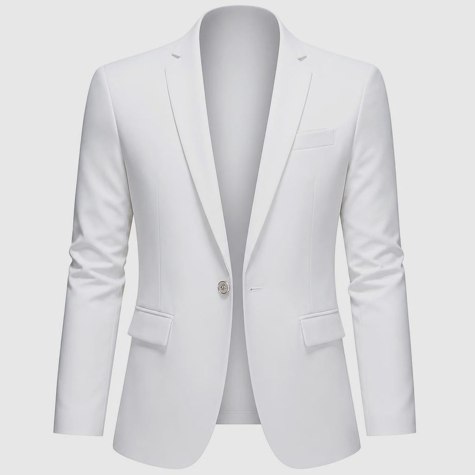 Thumbnail: Flash Edge Short Sleeve Blazer Jacket with tailored fit, open front, single-button closure, and notch lapel