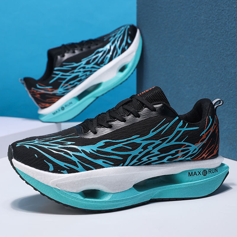 Thumbnail: Thunder Core Hollow Running Sneakers with breathable mesh upper, hollow cushioned sole, and lightweight running design