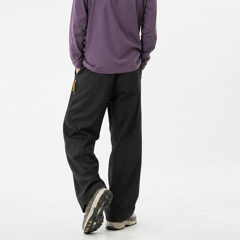 Thumbnail: Volt Wave Wide-Leg Tech Pants with lightweight fabric, zip pocket, elastic waistband, and relaxed