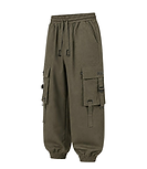 Trail Forge Wide-Leg Cargo Pants with utility side pockets, relaxed fit, structured seams, and outdoor-inspired design