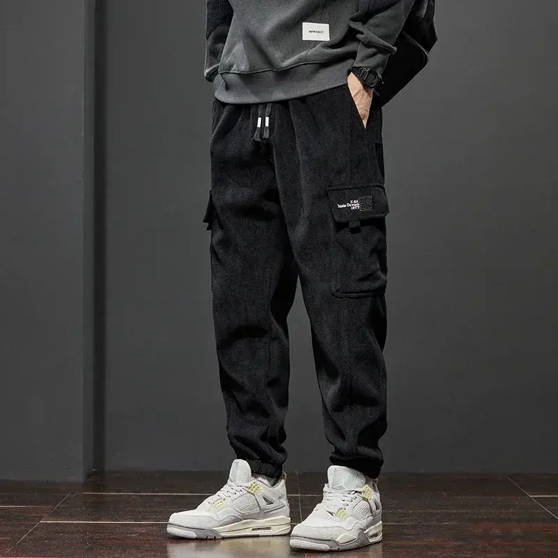 Thumbnail: Shadow Vault Cargo Joggers with utility cargo pockets, elastic cuffs, drawstring waist, and relaxed streetwear fit