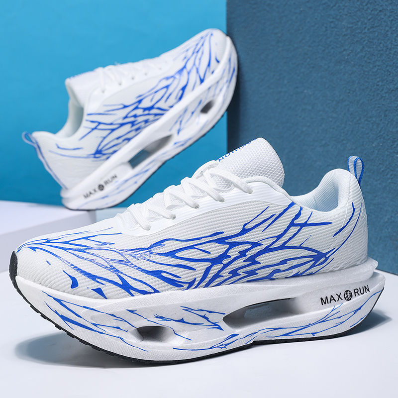 Thumbnail: Thunder Core Hollow Running Sneakers with breathable mesh upper, hollow cushioned sole, and lightweight running design