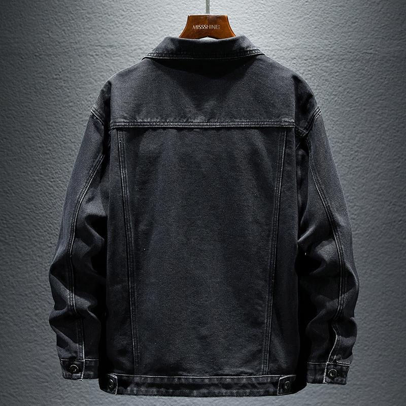 Thumbnail: Denim Casual Relaxed Breathable Jacket with button-front design and comfortable everyday fit